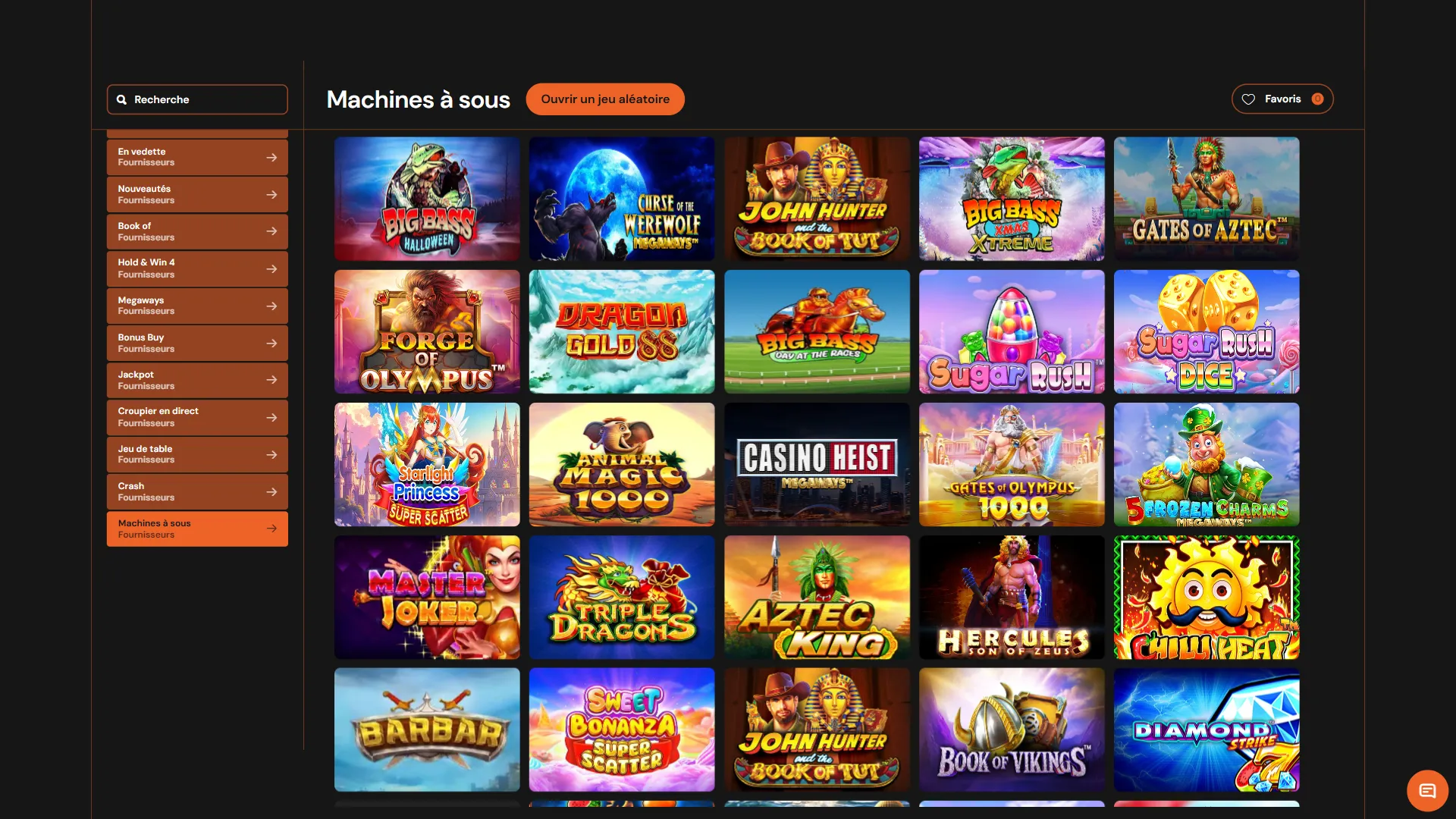Hermes Casino jeux